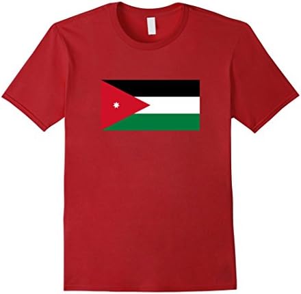 Mens Flag of Jordan t-shirt 2XL Cranberry