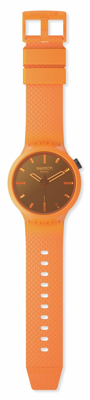 Swatch Unisex Casual Orange Watch Bio-sourced Material Quartz Crushing Orange