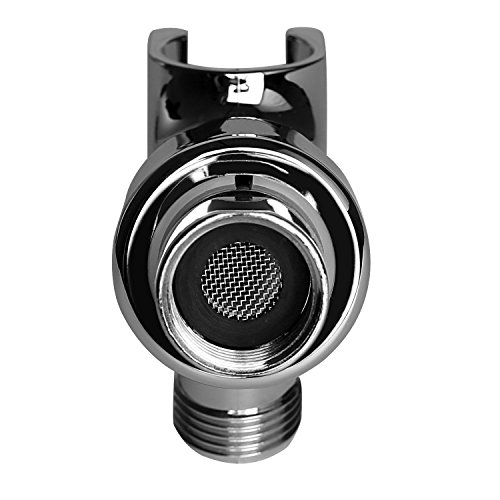 Purelux Adjustable Hand Shower Arm Mount with Brass Swivel Ball