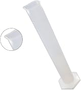 Othmro 250ml Plastic Measuring Cylinder Graduated PP Transparent Lab Kitchen view 2