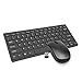 Slim Wireless Keyboard And Mouse Combo, 2.4GHz Ultra Slim Compact Portable,Travel Essentials,Small Wireless Keyboard and Mouse For PC, Desktop, Computer, Notebook, Laptop, Windows XP Black