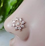 Fresh Trends Diamond Nose Stud,Rose Gold Nose Stud,Crystal Nose Stud,Nose Stud,Diamond Nose Piercing,Sterling Silver Nose Stud,White Silver Nose Stud,Marquise Nose Stud,Mother Day Gifts(TEJ351)
