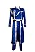 Ya-cos Fullmetal Alchemist Colonel Roy Mustang Military Uniform Cosplay Costume,Blue ,Medium