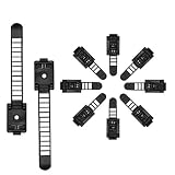 50 Pcs Adjustable Cable Clips,Viaky Self Adhesive Black Wire Clips Cable Management Cable Organizer Wire Holder Clamps - Black