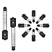 50 Pcs Adjustable Cable Clips,Viaky Self Adhesive Black Wire Clips Cable Management Cable Organizer Wire Holder Clamps - Black