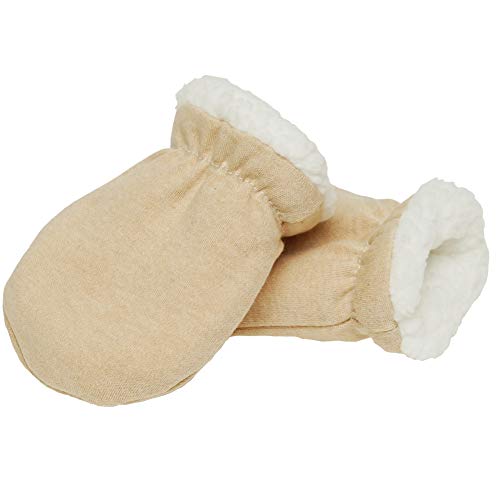 Paladoo Baby Mittens Sherpa Lined Fleece 0-24 Months Winter (0-6 Mouths 2 Pairs)