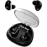 Wireless Headphones Chin-Best Touch Control True Wireless Earbuds with Charging Box Sweatproof Wireless Earphones for iPhone iPad, Smartphones , 3 Hours Working Time(black) [UPGRADED ]