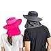 Asy Outdoor Sun Hat UPF 50 Protection Boonie Waterproof Fishing Cap for Men & Women Face Cover Summer Removable Mesh Neck Face Flap Hat