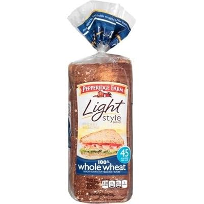 Pepperidge Farm Light Whole Wheat Bread 16 oz (Pack of 2)