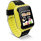 Diggro 2G SOS Kids Smart Watch GPS Anti Lost Children Safety Monitor 1.44Inch Touch Screen Camera Call Flashlight Finder Alarm-clock Health Helper for Android iOS