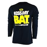 GIMMEDAT Kiss My Bat Long Sleeve Softball T-Shirt