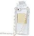 Omio for iPhone7 Plus / iPhone8 Plus Case, Perfume Bottle Cover with Necklace Neck Wrist Chain String Luxury Bling 3D Glitter Crystal Diamonds Rhinestone Shell for Apple iPhone 7 Plus/iPhone 8 Plus