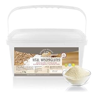 GOLDEN PEANUT Vital tarweluten 5 kg – natuurlijk verdikkingsmiddel zuiver plantaardig, tarwe-eiwitten, zijkant…