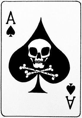 Vietnam War Era - Ace of Spades Death's Head Card - Poster