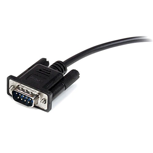 StarTech.com 3m Black Straight Through DB9 RS232 Serial Cable - DB9 RS232 Serial Extension Cable - Male to Female Cable (MXT1003MBK), 10 ft / 3m