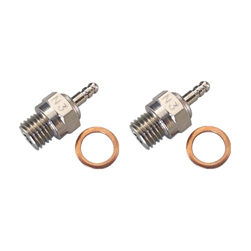 2pcs 70117 Duty Glow Plug #3 N3 Hot Spark Nitro Engine Parts Replace OS 8 For Traxxas Kyosho HSP HPI Redcat 1/8 1:10th RC Car Truck Buggy