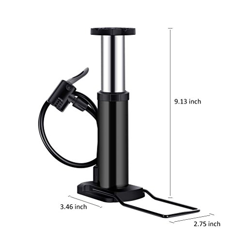 image for CFLL Bike Pump Mini Bike Floor Pump Foot Activated Bicycle Air Pump an