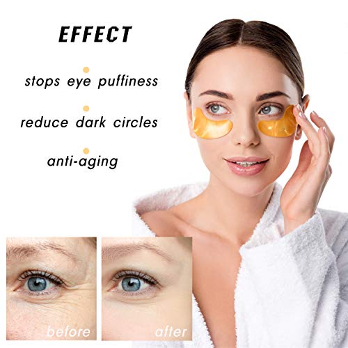 24K Gold Under Eye Patches Eye Masks For Dark Circles And Puffiness