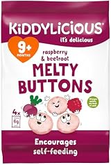 Kiddylicious Raspberry & Beetroot Melty Buttons 4x5 Pcs Kids Snack view 3