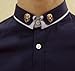 Gold Tone Cool Relief Lion Head Men Women Shirt Suit Collar Pin Badge Brooches