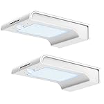 InnoGear 20 LED Solar Lights Motion Sensor Wall Light Outdoor Security Light Night Light for Gutter Patio Garden Path, Pack of 2 (White)
