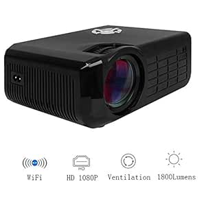 QLPP 2800 lúmenes Android WiFi 1080P Video proyector LCD LED Full ...