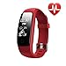 Lintelek Heart Rate Fitness Tracker Watch, Updated Activity Tracker with Multiple Sports Modes, IP67 Waterproof Touch Screen Smart Pedometer for Android and IOS Smart Phones