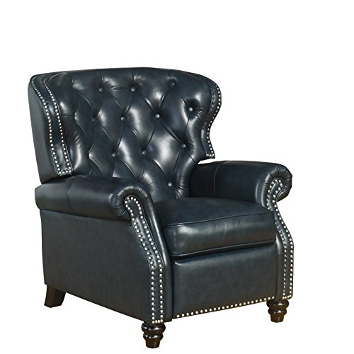 Buy Abbyson Cynthia SK39181Blu Top Grain Leather Pushback Recliner