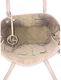 Michael Kors Jet Set de viaje grande con cordón y bolsa de PVC con diseño de rayas