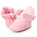 CIOR Baby Cozy Fleece Booties with Non Skid Bottom,DNDXBX,Light Pink,12