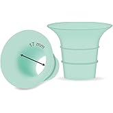 Maymom Flange 17mm Insert Compatible with Medela/Spectra/Elvie/momcozy/tsrete/Willow/Motif Luna/Ameda MYA Breastpump 24mm Breast Shields. Reduce 24mm Niple Tunnel Down to 17mm