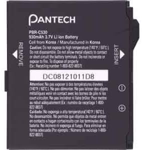 NEW GENUINE OEM PANTECH PBR-C530 SLATE BATTERY - Non-Retail Packaging - Black