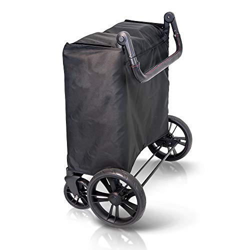 WonderFold X4 Push & Pull Quad Stroller Wagon (4 Seater) Featuring