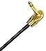 WORLDS BEST CABLES 3 Units - 12 Inch - S-Shaped Pedal, Effects, Patch, Instrument Cable Custom Made Made Using Mogami 2524 Wire and Eminence Gold Plated (6.35mm) R/A Pancake Type Connectors