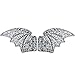 YuQi Shoe Wings Bat Glitter for Kids,Adults Shoe Accessory Fashion Your Life (Silver Glitter Bats)