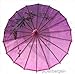 JapanBargain 2173, Japanese Parasol Chinese Asian Nylon Umbrella Parasol for Photography Cosplay Costumes Wedding Party Home Decoration Kids Size, 22 inch, Purple