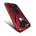 Kitoo Designed for iPhone 8 Plus Case with Ring Kickstand, Military Grade 12ft. Drop Tested - Red