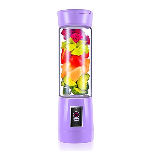 Click Here to See More Images Juicer By Mini Juicer Portable Rechargeable Dormitory Juicer Glass Home Electric Complementary Food Fried Fruit Juice,Purple