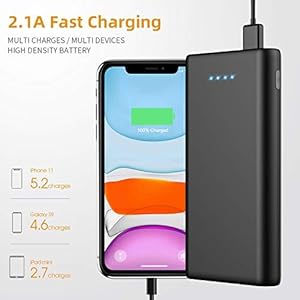 SWEYE Power Bank, 26800mAh Ricarica Rapida Caricabatterie Portatile Potente Batteria Esterna con 2 uscite e LED luci per… - immagine 3
