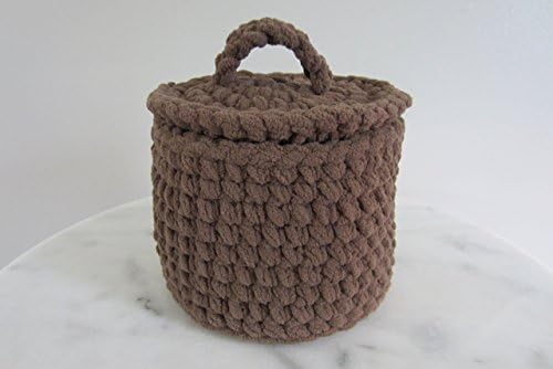 Storage Basket with Lid, Covered Storage Container - Many Color Options!