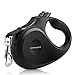 URPOWER Upgraded Retractable Dog Leash 360° Tangle-Free 16ft Nylon Ribbon Dog Leashes with One Button Brake & Lock, Comfortable Hand Grip, Heavy Duty Pet Leashes Dog Walking Leash