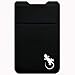 Double Pocket Gecko Phone Wallet - Smartphone Adhesive Card Holder - Cell Phone Pouch - Mobile Stick on Spandex Pocket by Gecko - Carry Credit Cards and Cash – (BLACK-WHITE)
