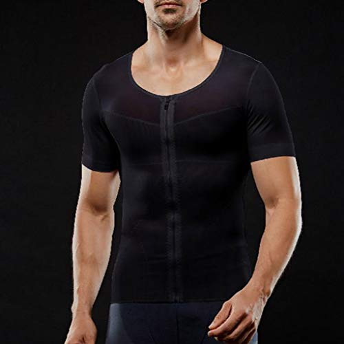 image for Jianekolaa_Shapewear Men Compression Shirt Shapewear Slimming Body Sha