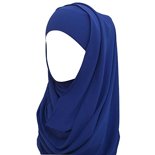 Lina & LilyNon-see-through Bubble Crepe Chiffon Muslim Hijab Head Scarf Shawl Wrap Thick Lightweight