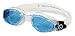 Aqua Sphere Kaiman Swim Goggles with Blue Lens (Transparent). UV Protection Anti-Fog Swimming Goggles for Adults