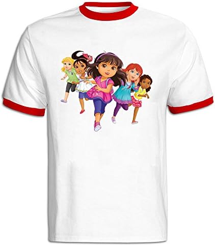 Stammer Dora And Friends Man's Color Block T-shirt Short Sleeve Fashion