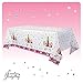 Unicorn Party Supplies Set - Serves 16 - Perfect for Birthday Girls, Baby Showers, and First Birthday Party Favors - Unicorn Party Supply Set (Value Set with Tablecloth and Dessert Plates)