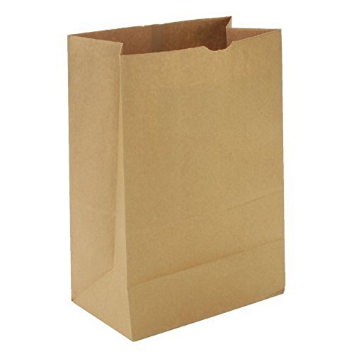 General SK1675 1/6 BBL Paper Grocery Bag, 75lb Kraft, Standard 12 x 7 x