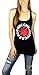 Red Hot Chili Peppers Womens Long Racerback Tank Top X-large Black