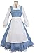 Sidnor Beauty And The Beast Cosplay Costume Princess Belle Outfit Maid Dress Suit Gown